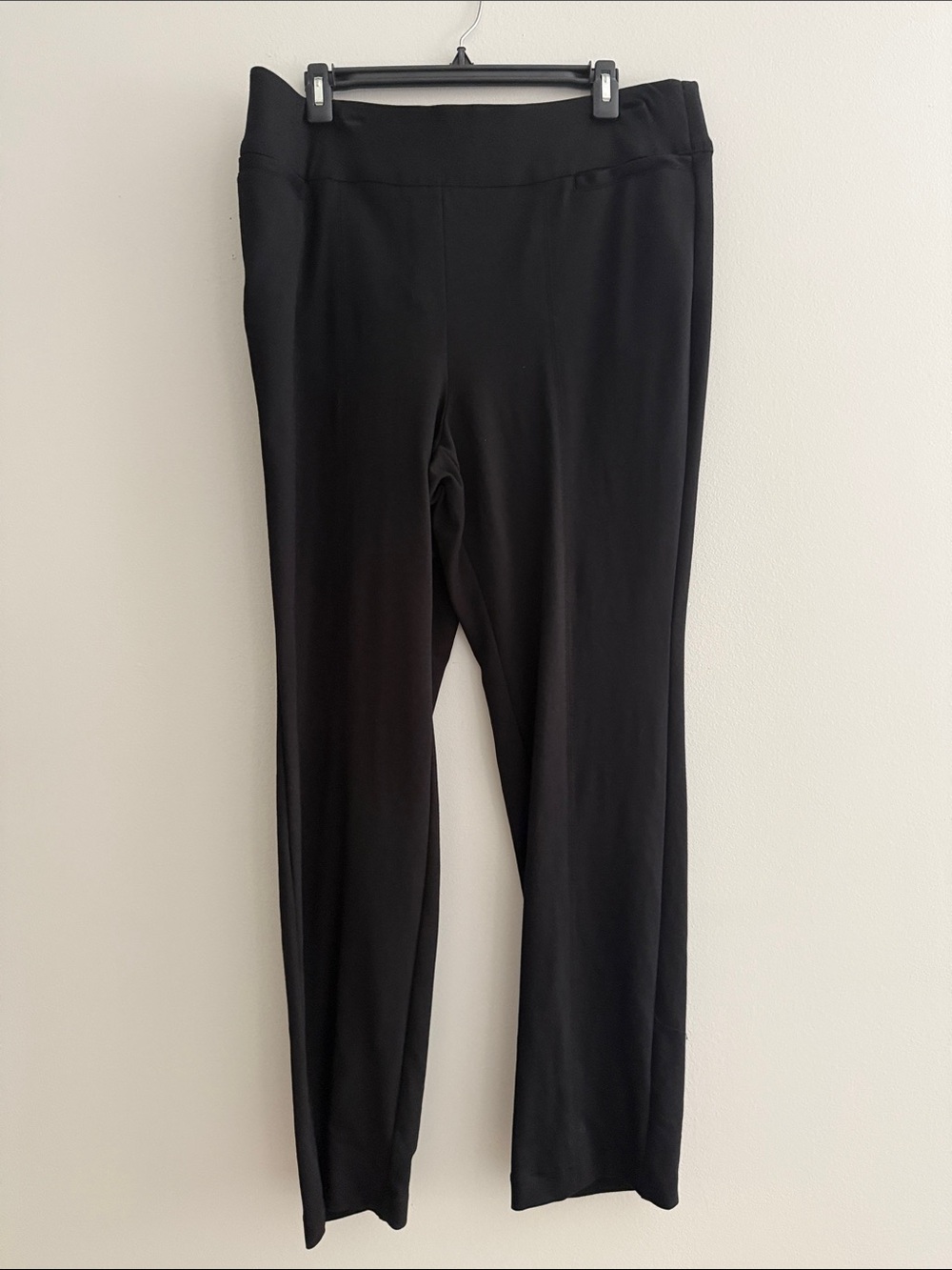 Lane Bryant Black Straight-Leg Ponte Pull-On Pants